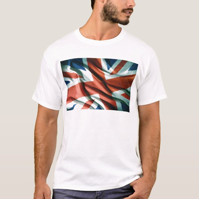 Camiseta Arte pop de bandera británica (Anverso)