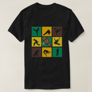 Camiseta Arte pop de Capoeira como jugadores deportivos