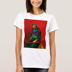 Camiseta Arte pop de Cherokee americano nativo