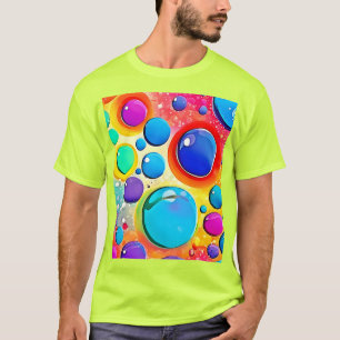 Camiseta Arte Pop de Círculo Brillante