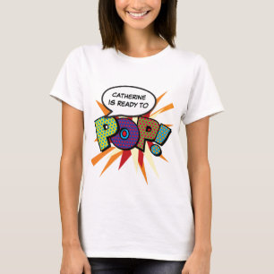 Camiseta Arte Pop de Cómic Personalizado ¡Listo para hacer 