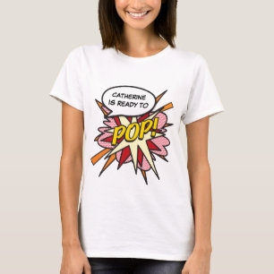 Camiseta Arte Pop de Cómics Personalizados ¡Listo para hace