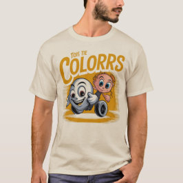 Camiseta Arte Pop de Dibujos Animados Vibrantes - Ilustraci