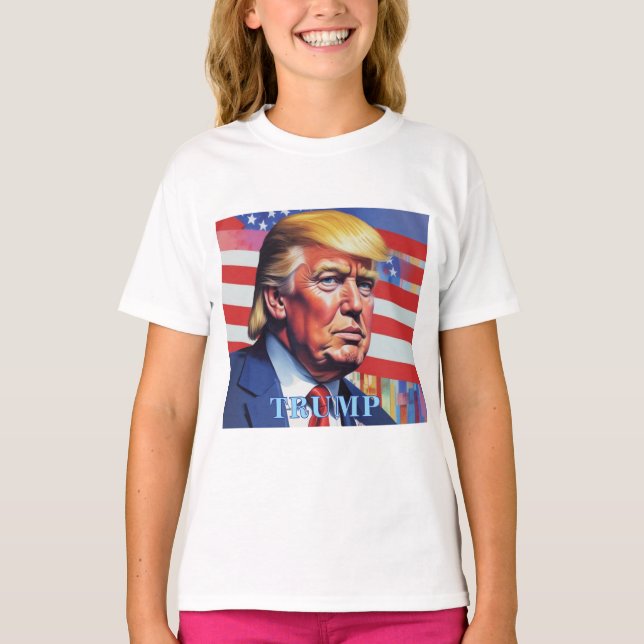 Camiseta Arte pop de Donald Trump (Anverso)