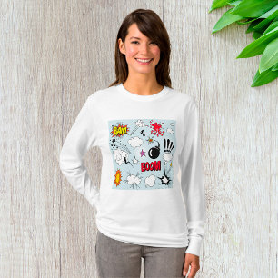 Camiseta Arte pop de explosión de historietas retro