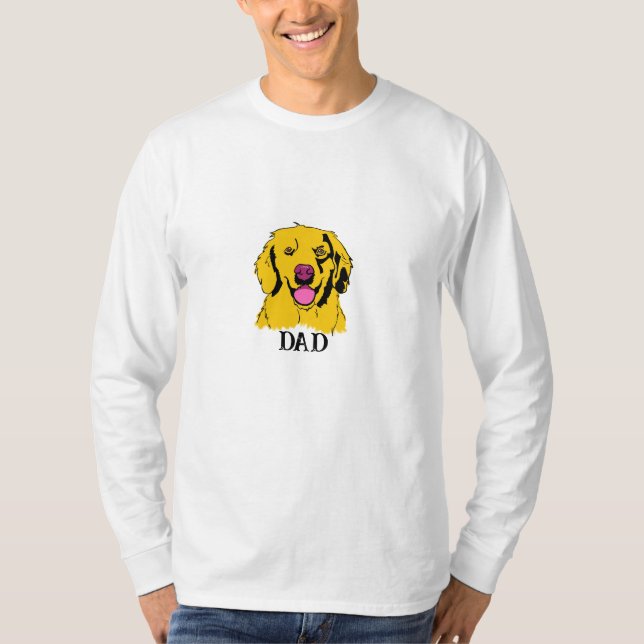 Camiseta Arte pop de Golden Retriever (Anverso)