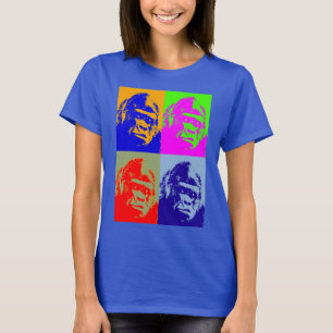 Camiseta Arte pop de gorila