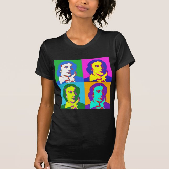 Camiseta Arte pop de John Keats (Anverso)