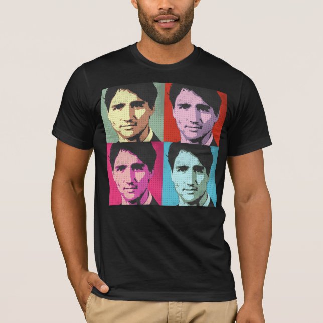 Camiseta Arte pop de Justin Trudeau (Anverso)