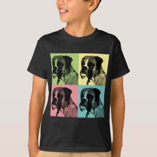 Camiseta Arte pop de la matriz del perro del boxeador