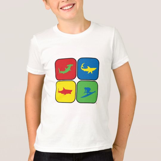 Camiseta Arte pop de la persona que practica surf y de los
