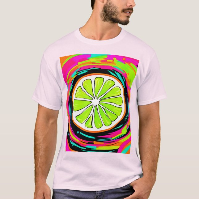 Camiseta Arte pop de Lime Slice (Anverso)