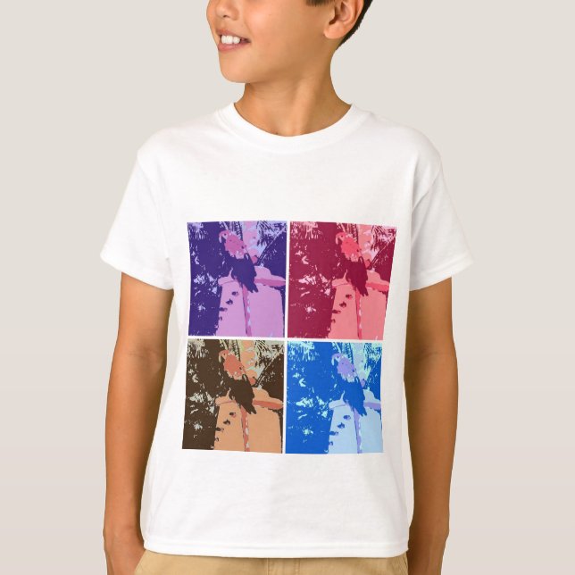 Camiseta Arte pop de loro (Anverso)