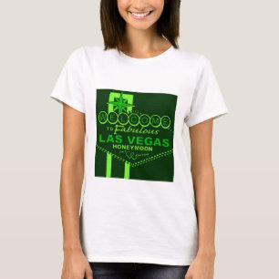 Camiseta Arte pop de luna de miel de Las Vegas