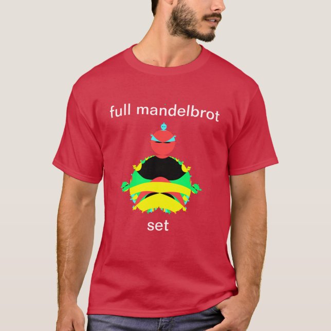 Camiseta Arte pop de mandelbrot completo T-Shirt (Anverso)