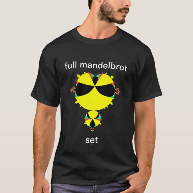 Camiseta Arte pop de mandelbrot completo T-Shirt (Anverso)