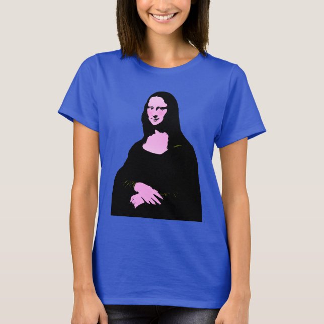 Camiseta Arte pop de Mona Lisa (Anverso)