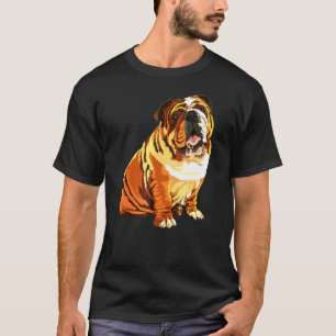 Camiseta Arte pop de perro de Bulldog inglés