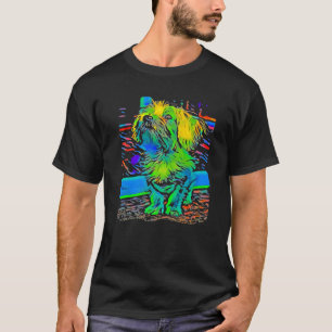 Camiseta Arte pop de perro maltés