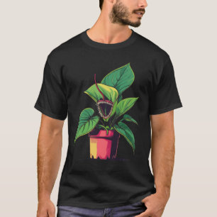 Camiseta Arte Pop de Planta en Maceta Vibrante