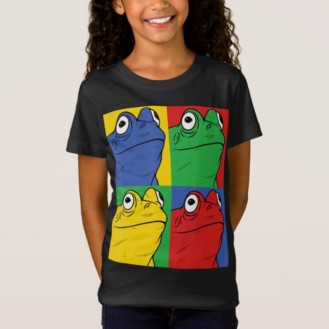 Camiseta Arte pop de rana - anfibio | Regalo de corte
