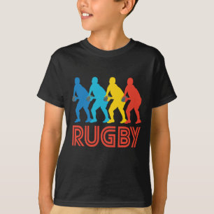 Camiseta Arte pop de rugby retro