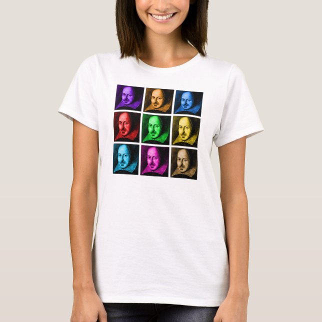 Camiseta Arte pop de Shakespeare (Anverso)