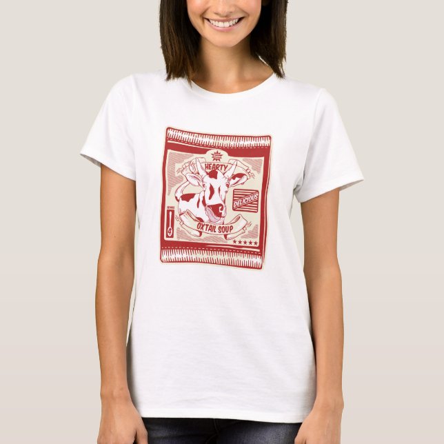 Camiseta Arte pop de sopa de cola de Oxtail (Anverso)