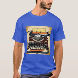 Camiseta Arte pop de una máquina de escribir antigua camise