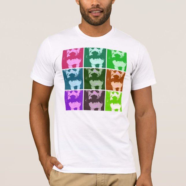 Camiseta Arte pop de Wheaton Terrier (Anverso)