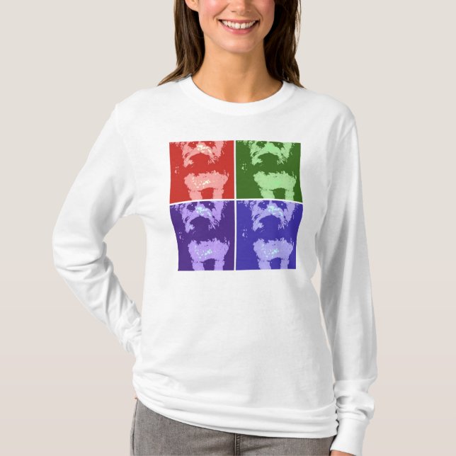 Camiseta Arte pop de Wheaton Terrier (Anverso)