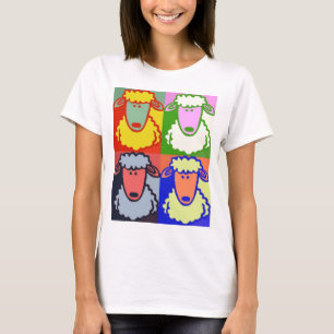 Camiseta Arte pop del cordero