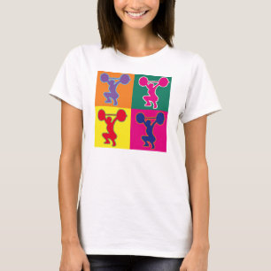 Camiseta Arte pop del levantamiento de pesas