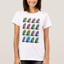 Camiseta Arte pop del loro del gris africano