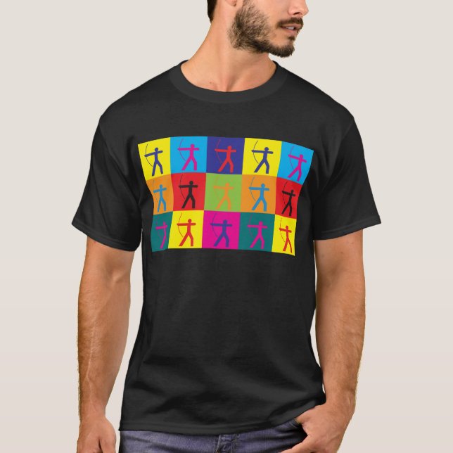 Camiseta Arte pop del tiro al arco (Anverso)
