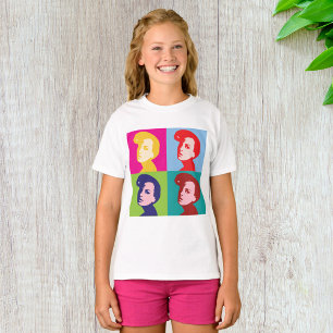 Camiseta Arte pop femenino retro
