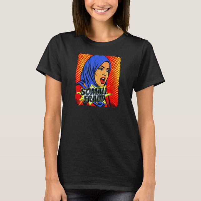 Camiseta Arte Pop Fraude Somalí   (Anverso)