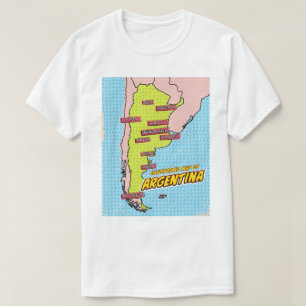 Camiseta Arte pop ilustra Argentina