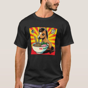 Camiseta Arte Pop Japonés Fideo Amante Cute Caballo Potro R