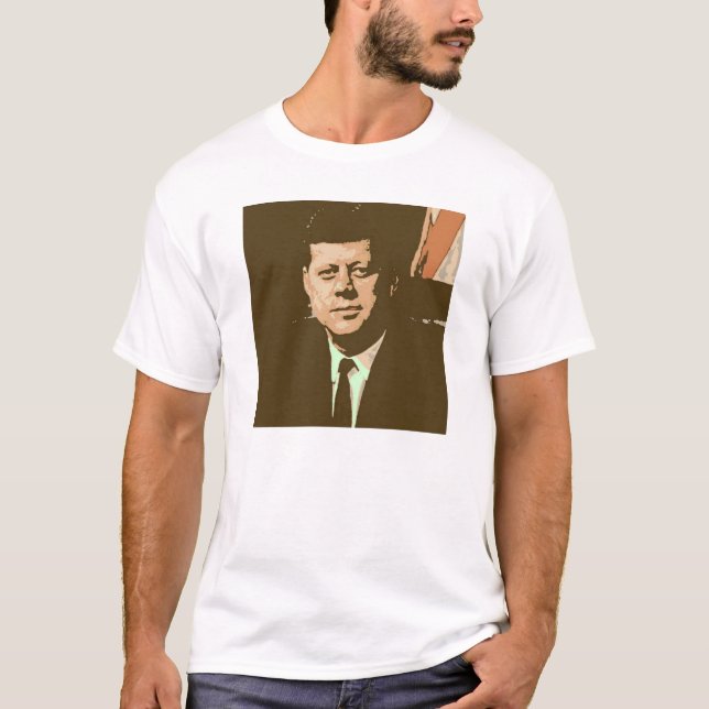Camiseta Arte Pop John F Kennedy (Anverso)