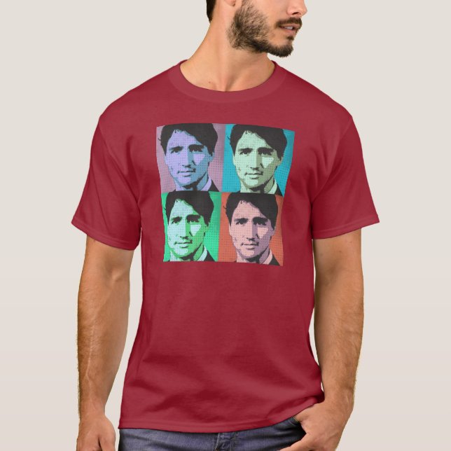 Camiseta Arte pop Justin Trudeau - 2-.png del mismo tamaño (Anverso)