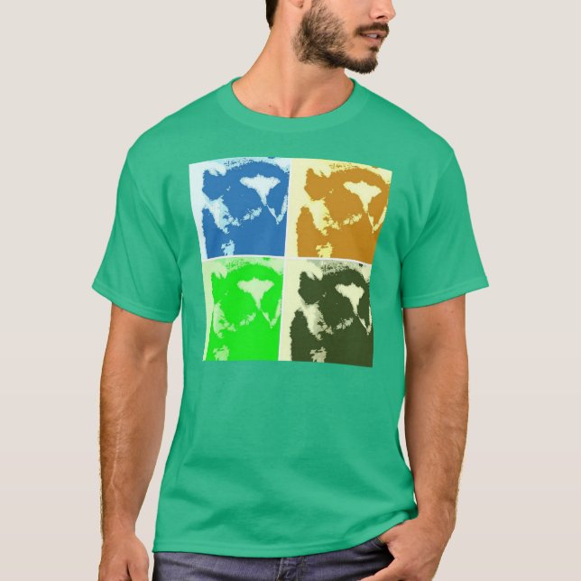 Camiseta Arte Pop Lemur (Anverso)