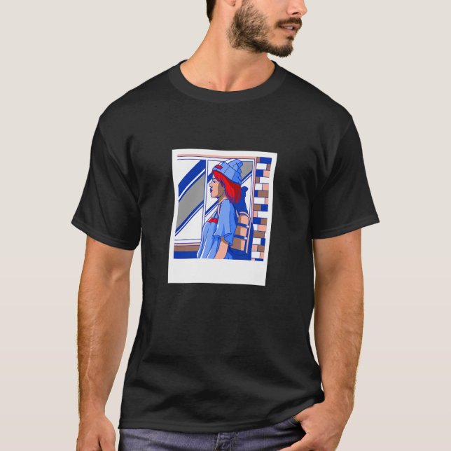 Camiseta Arte pop masculino (Anverso)