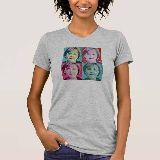 Camiseta Arte pop Merkel - - (Anverso)