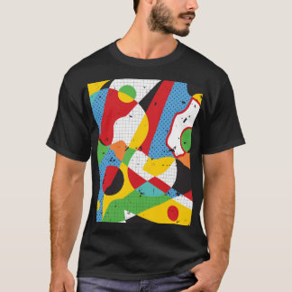 Camiseta Arte pop, minimalismo vibrante.