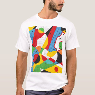 Camiseta Arte pop, minimalismo vibrante.