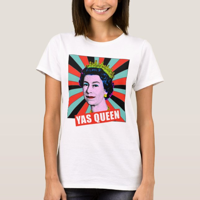 Camiseta Arte pop Moderno divertido HM Queen (Anverso)