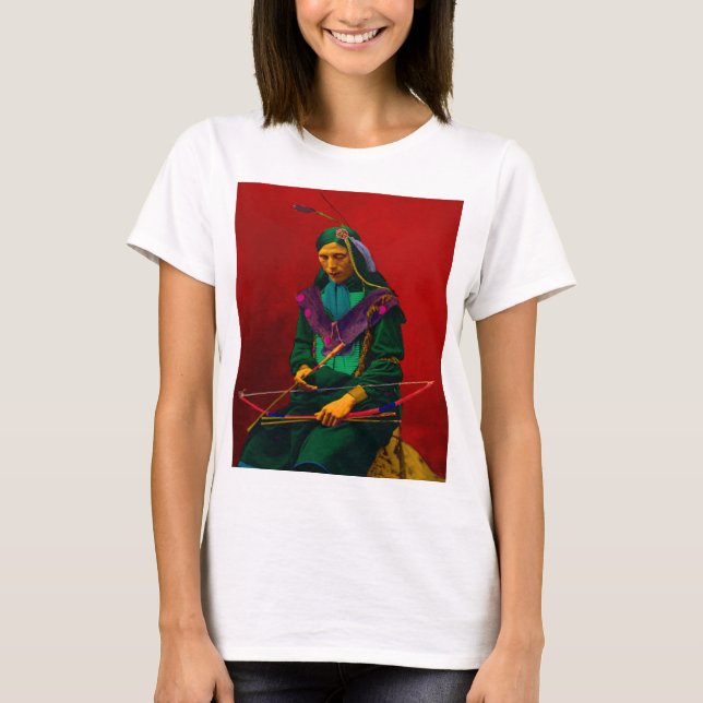 Camiseta Arte pop nativo americano de Cherokee (Anverso)