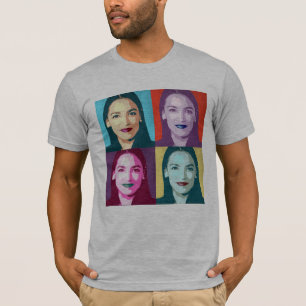 Camiseta Arte pop Ocasio-Cortez