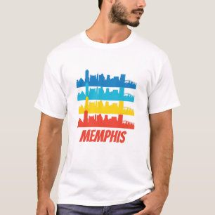 Camiseta Arte pop retro del horizonte de Memphis TN